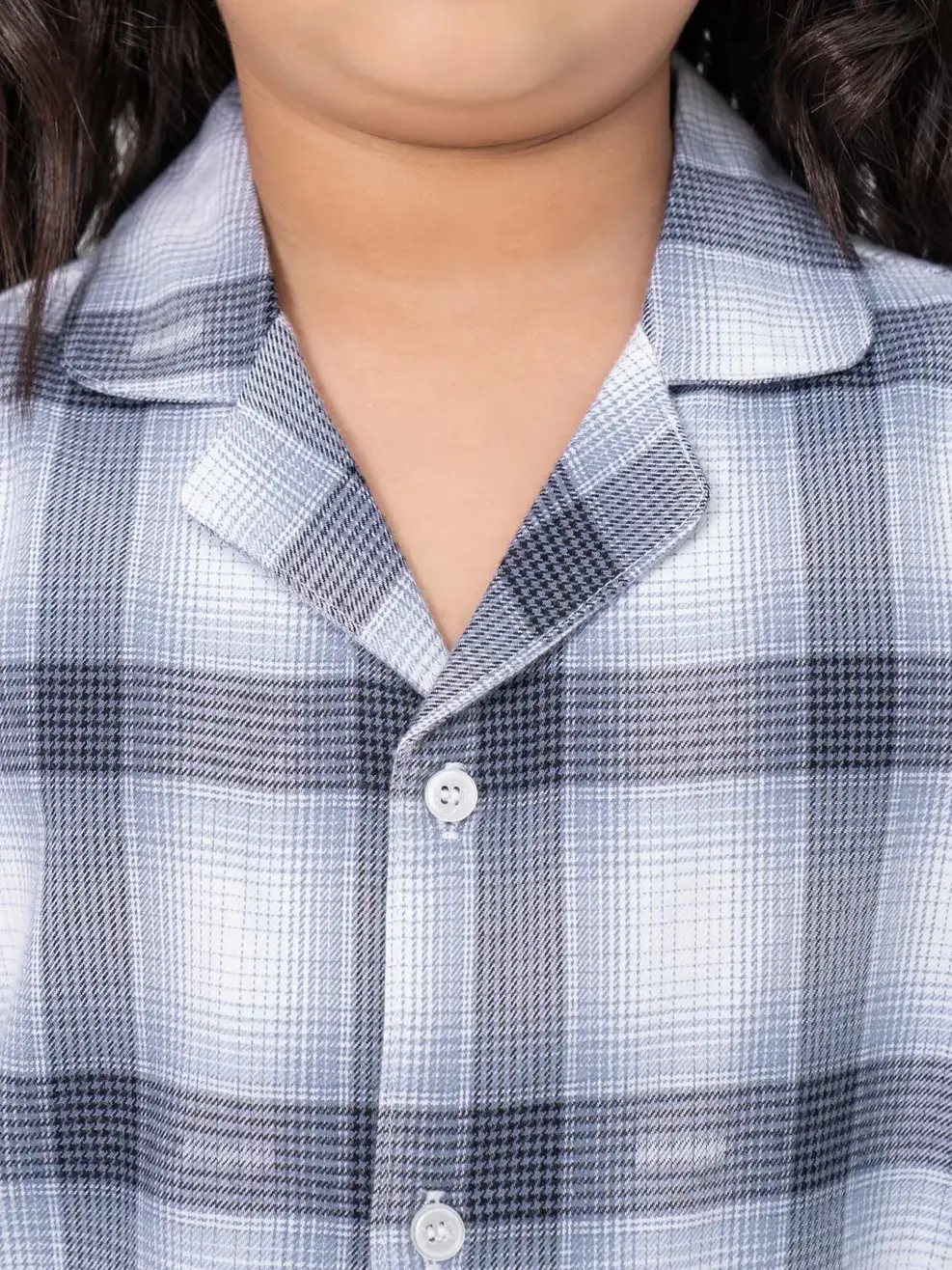 Pijama Kid Cafe Kẻ - ĐEN KẺ XANH - 2