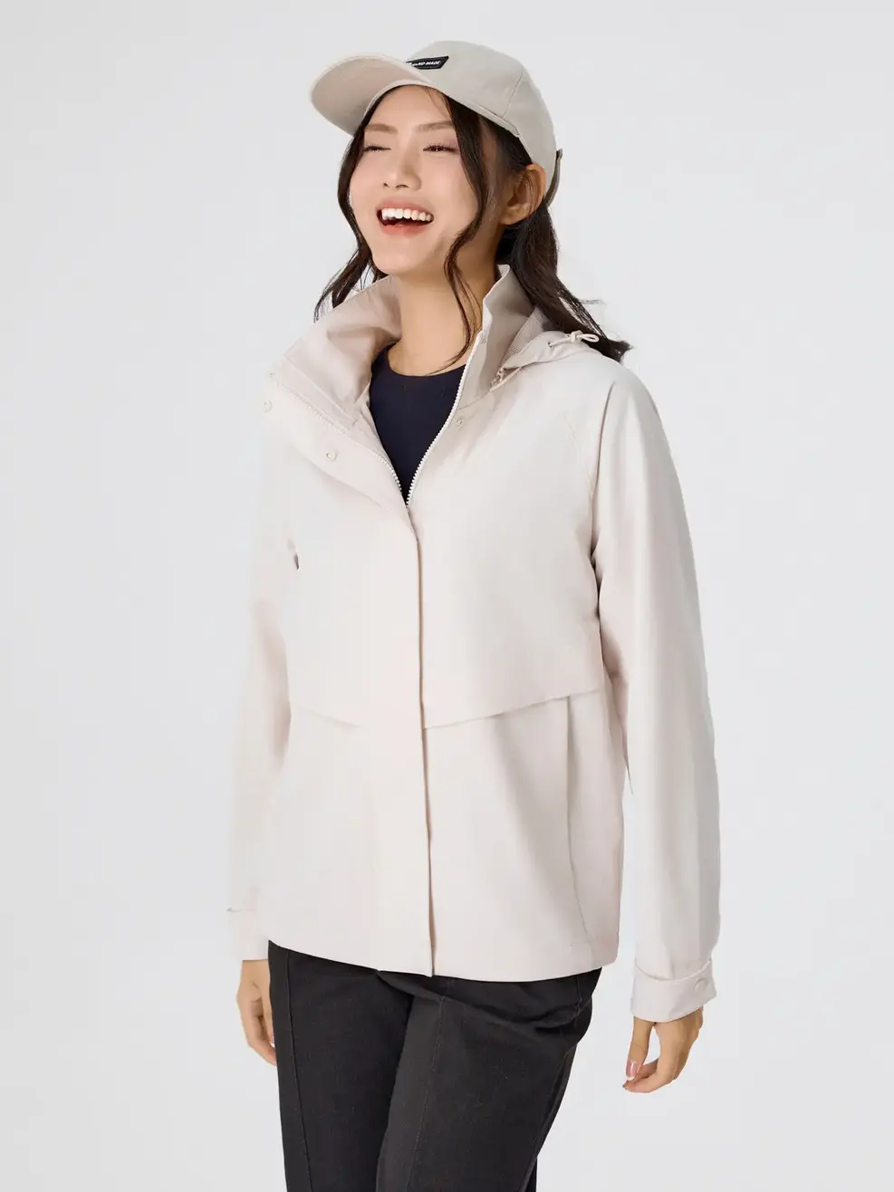 Áo Khoác Gió Nữ 4c Plus Dáng Suông - Xám 003 - S