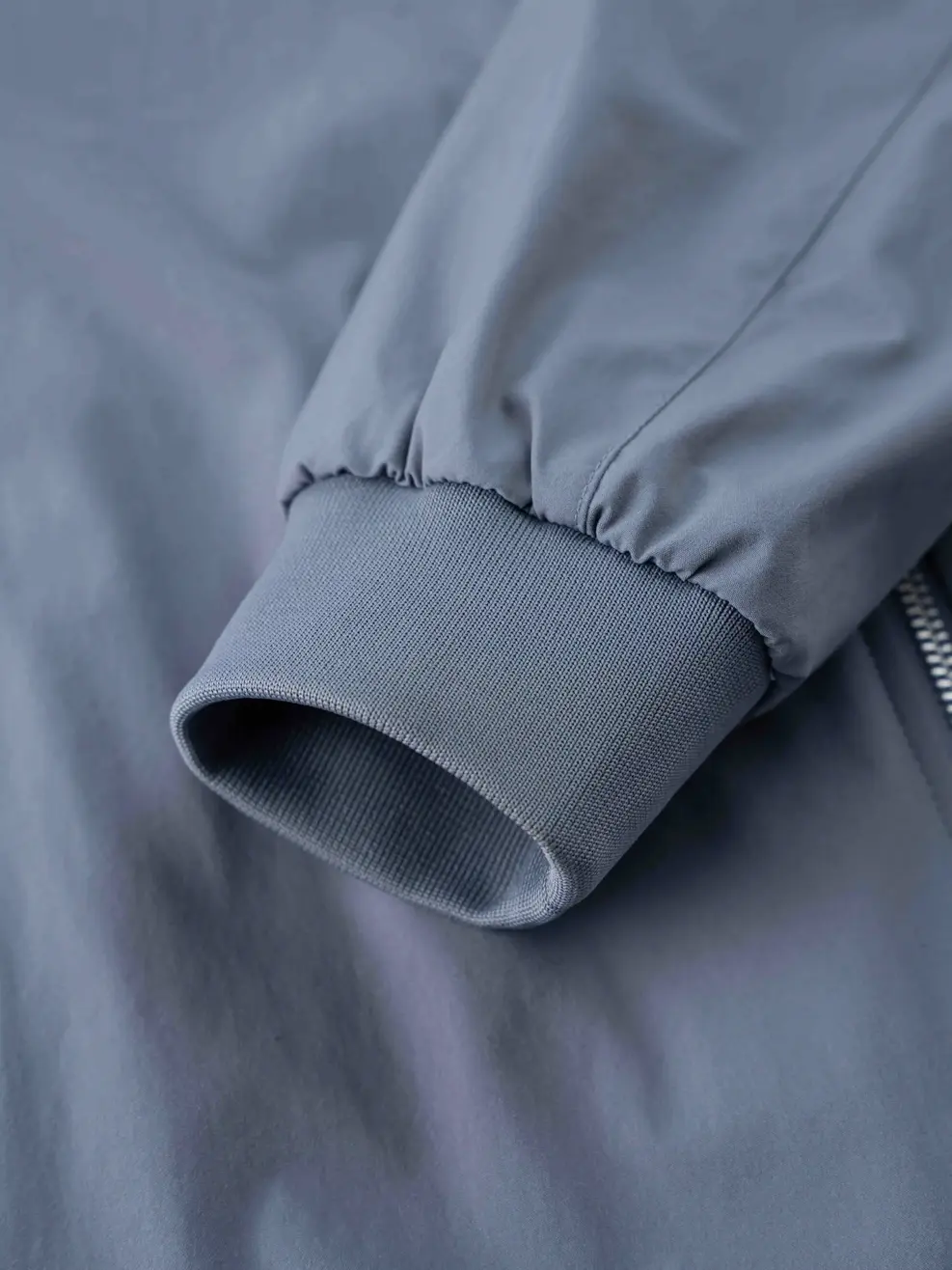 Áo Khoác Nam Bomber Bổ Ngực - Ghi - M