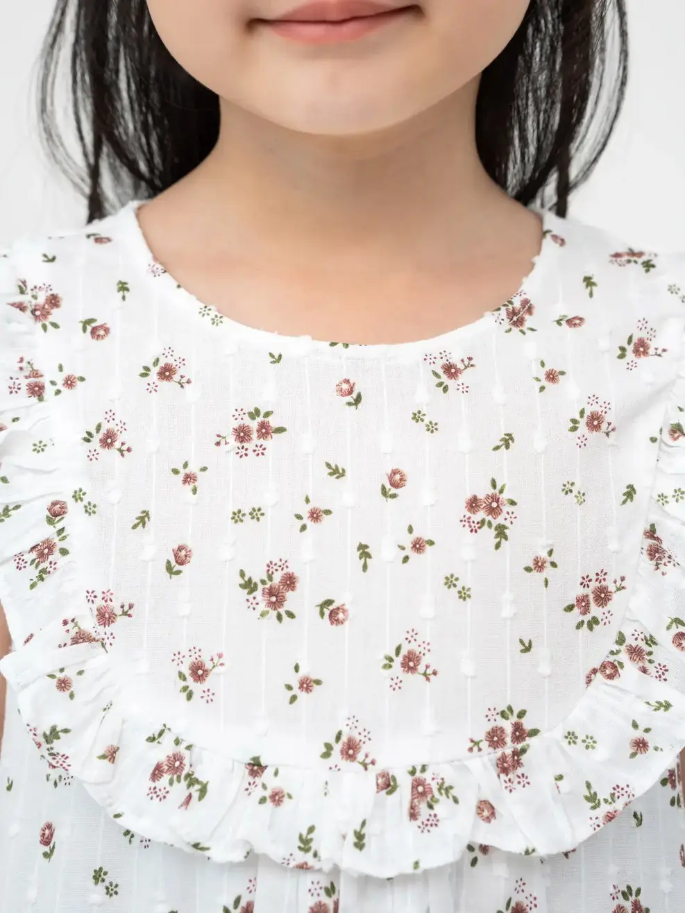 Đầm Kid Bèo Ngực - Hoa đỏ - 5