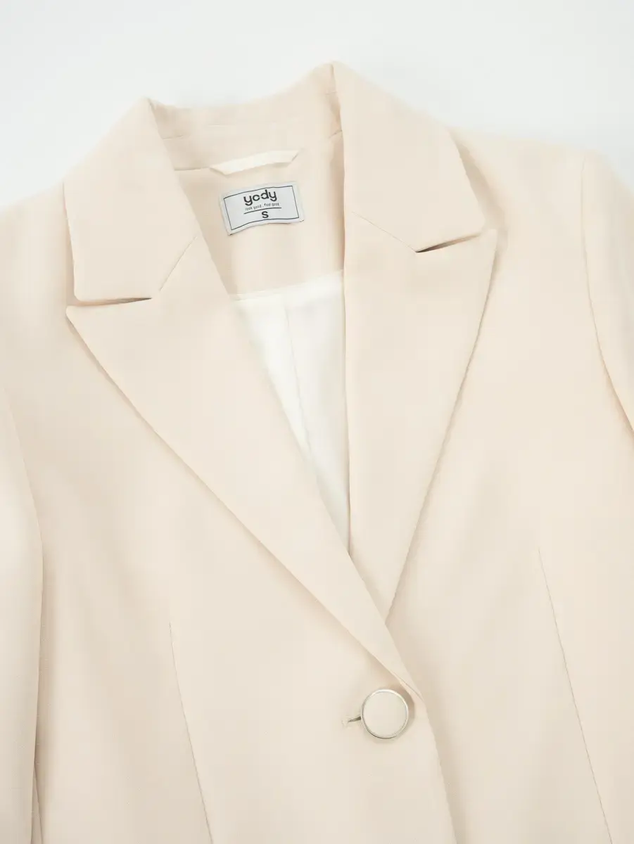 Vest Nữ Dáng Blazer Túi Cơi - Be - S