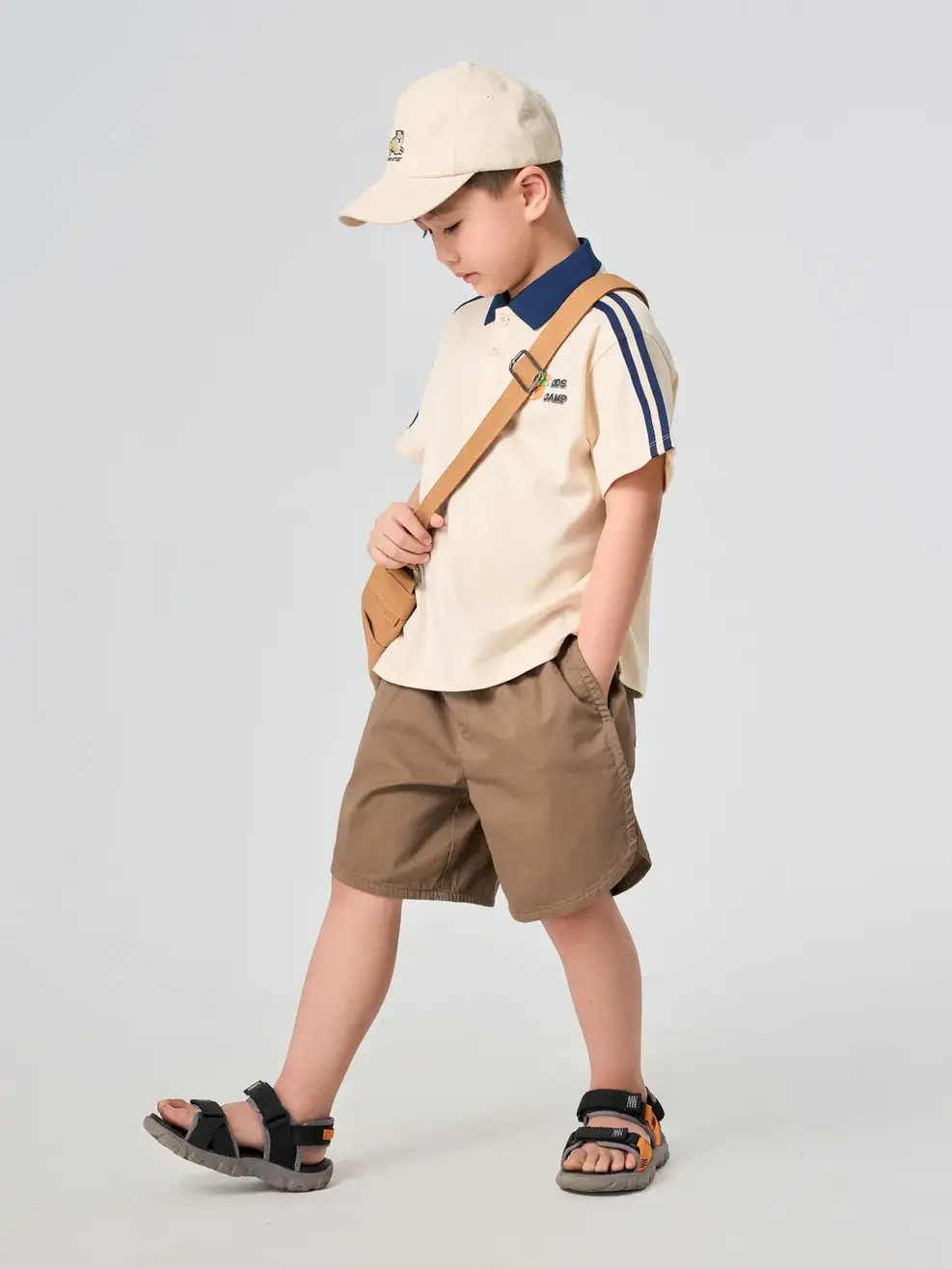 Quần Shorts Bé Trai Cơ Bản - Màu nâu 013 - 2-3