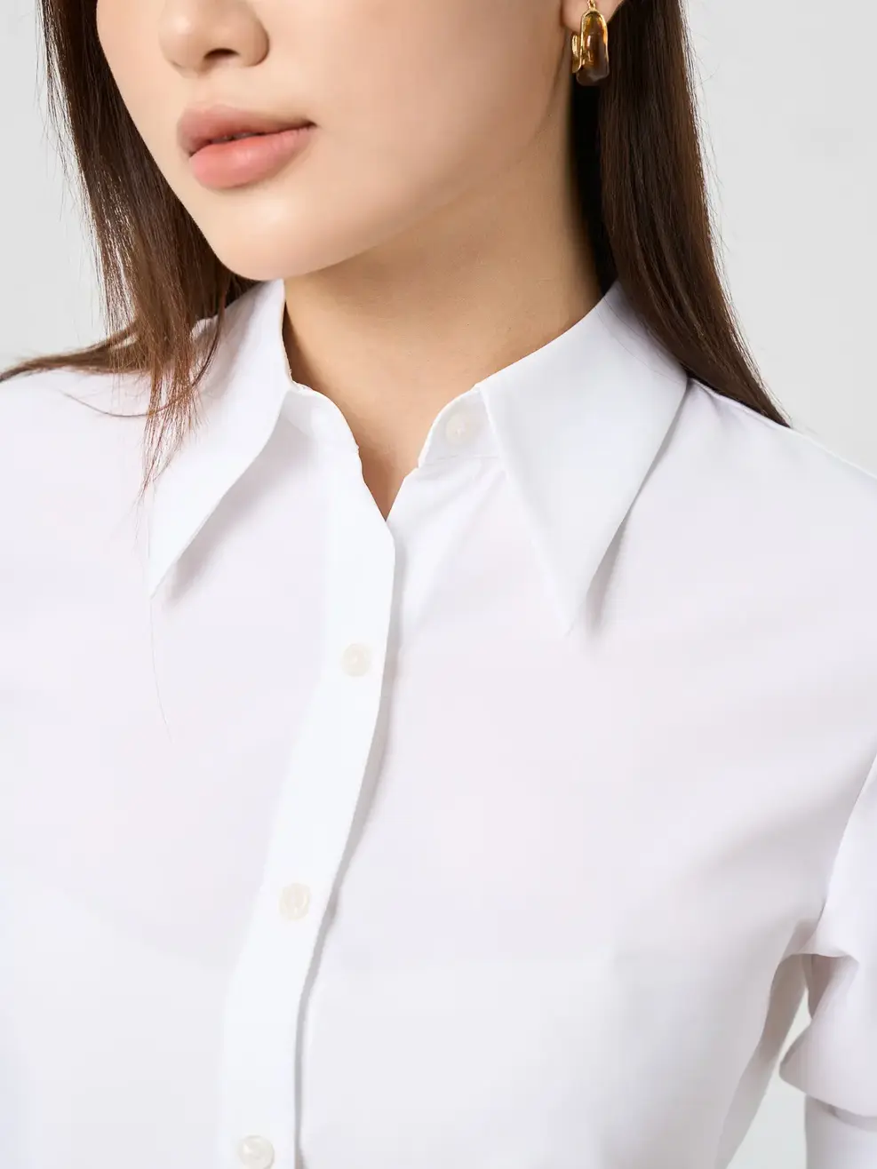 Áo Sơ-mi NANO REGULAR ESSENTIAL - Trắng 001 - S