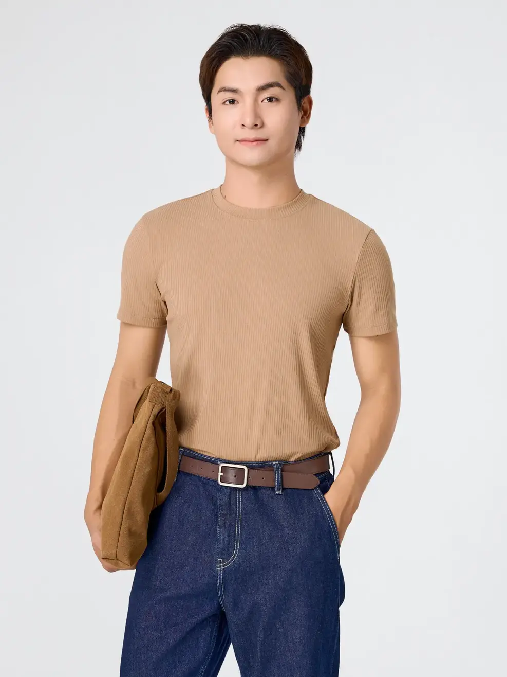 Áo Phông Nam Rip Tăm -  Nâu 205 - L