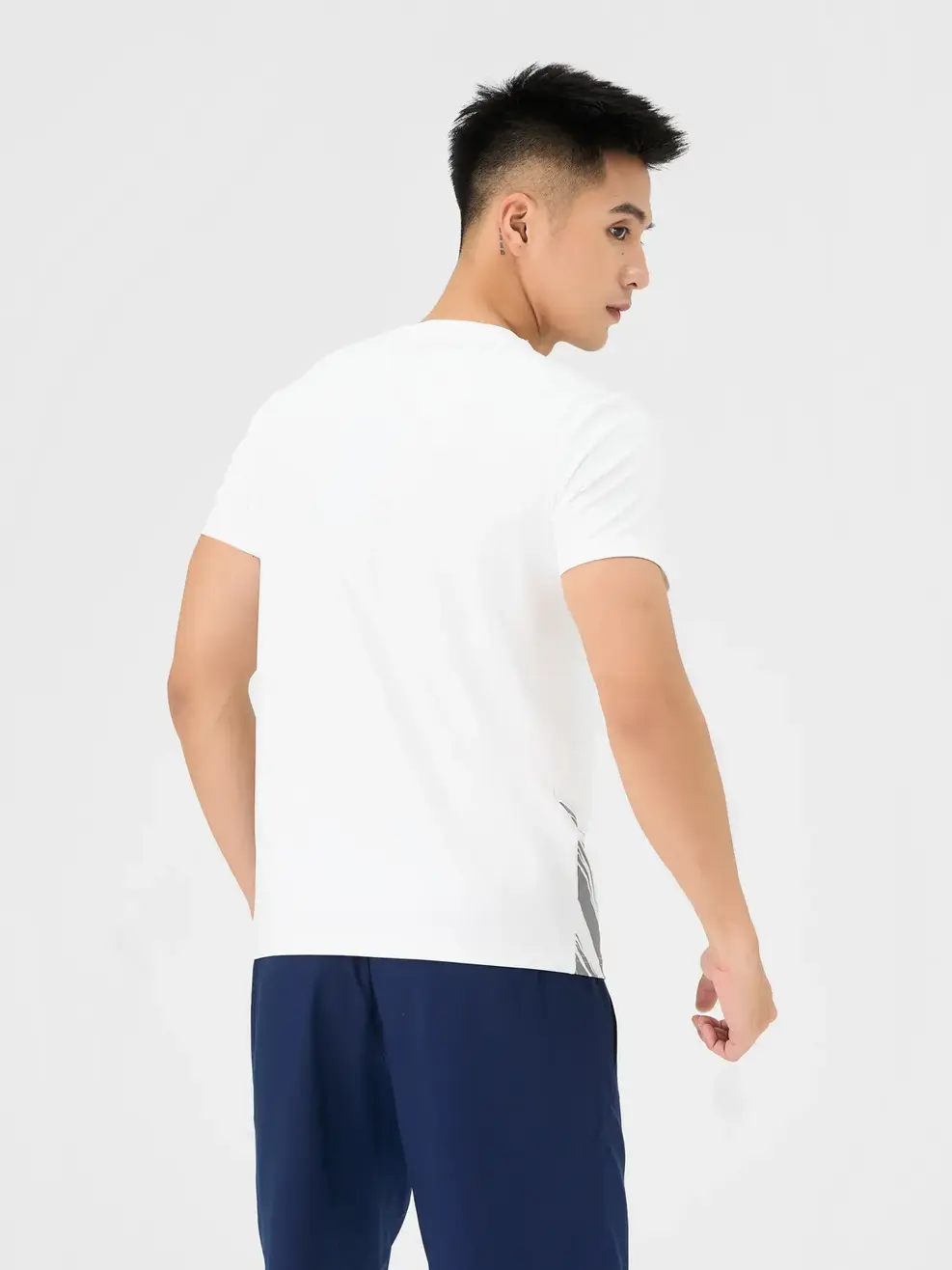 Bộ Đồ Nam Họa Tiết - Trắng Navy - L