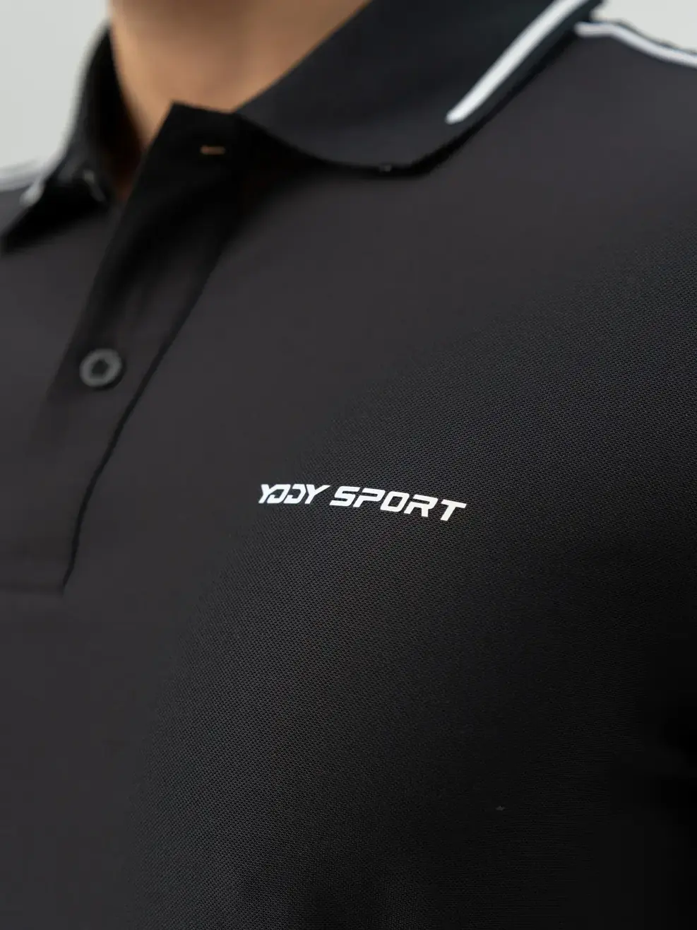 Áo Polo THỂ THAO NAM PHỐI LÉ NỔI BẬT ( SAM7017) - Đen 003 - M
