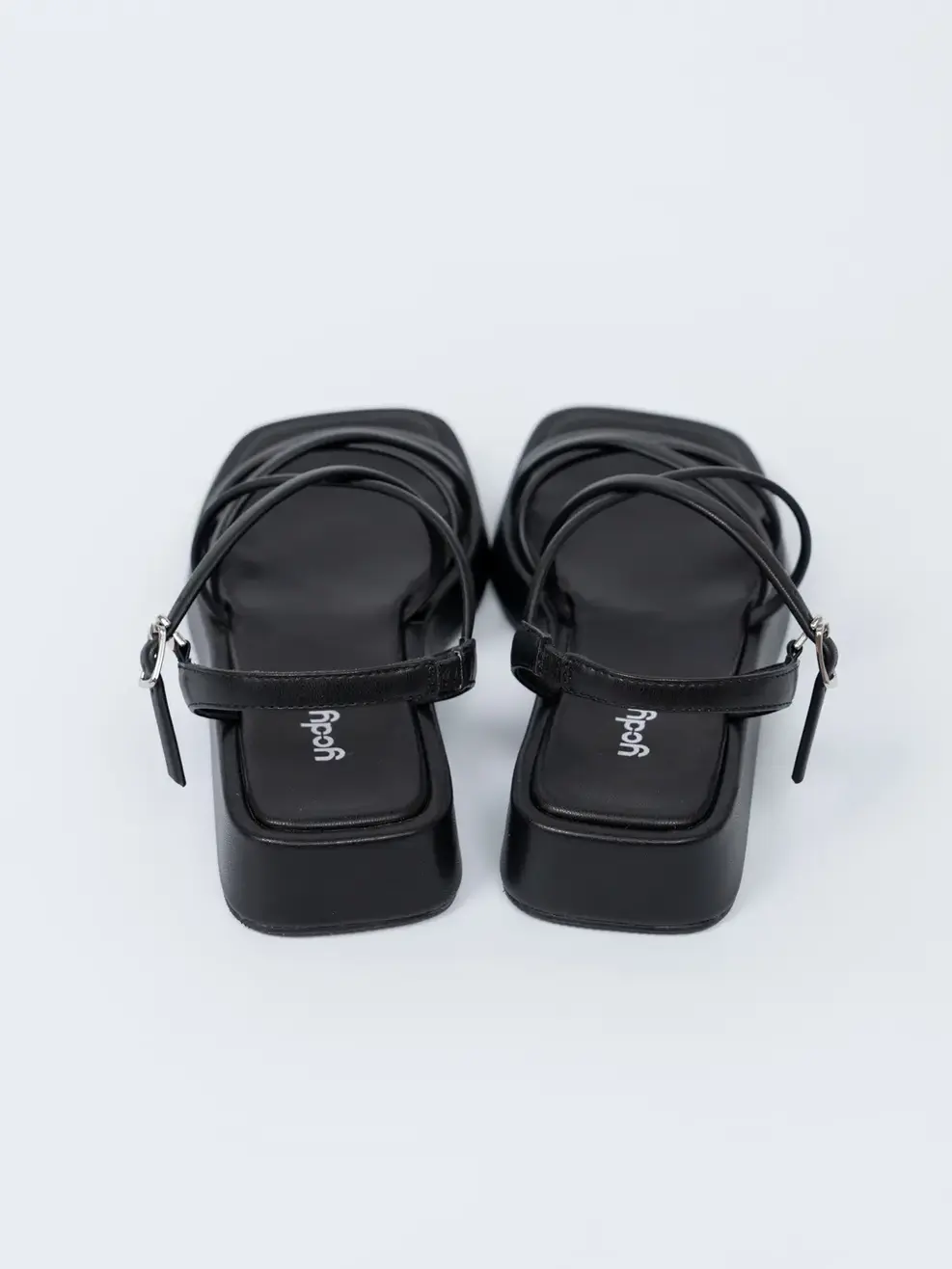 Giày Sandal Nữ Đế Bánh Mì Đan Dây - Đen - 35