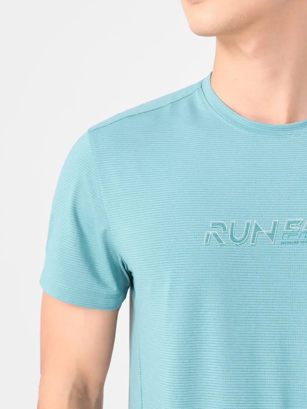 T-SHIRT THỂ THAO NAM RUN FAST - Xanh Ngọc. - L