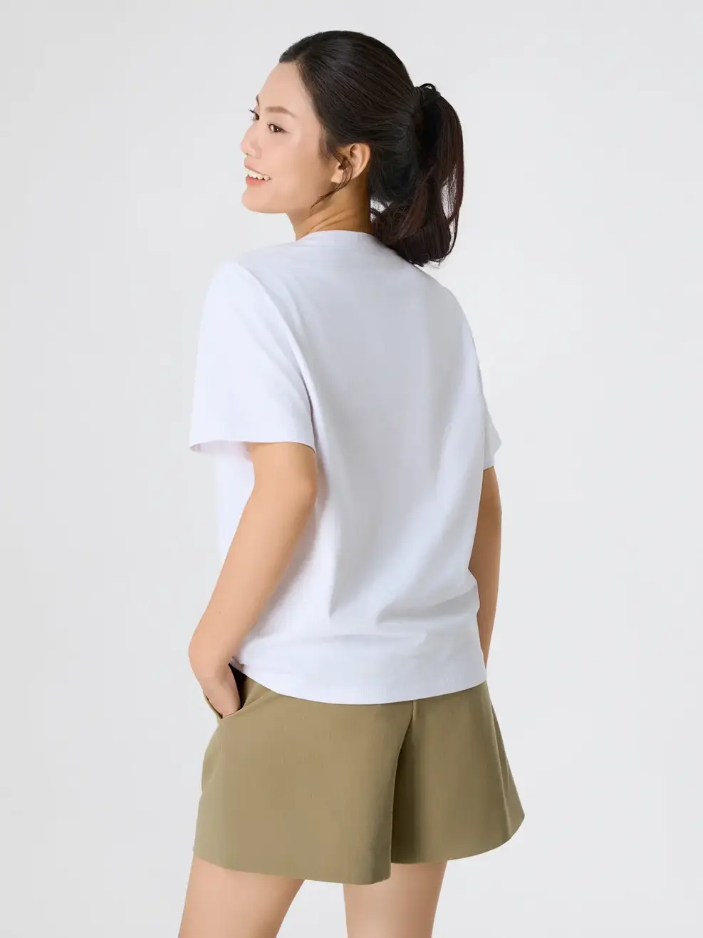 Áo Phông Ngắn Tay In Hình Thân Trước - Trắng 001 - S