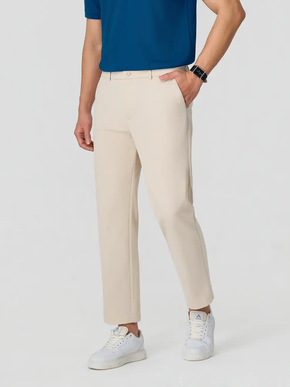 Quần Khaki nam quốc dân phom regular -  Be 175 - 31