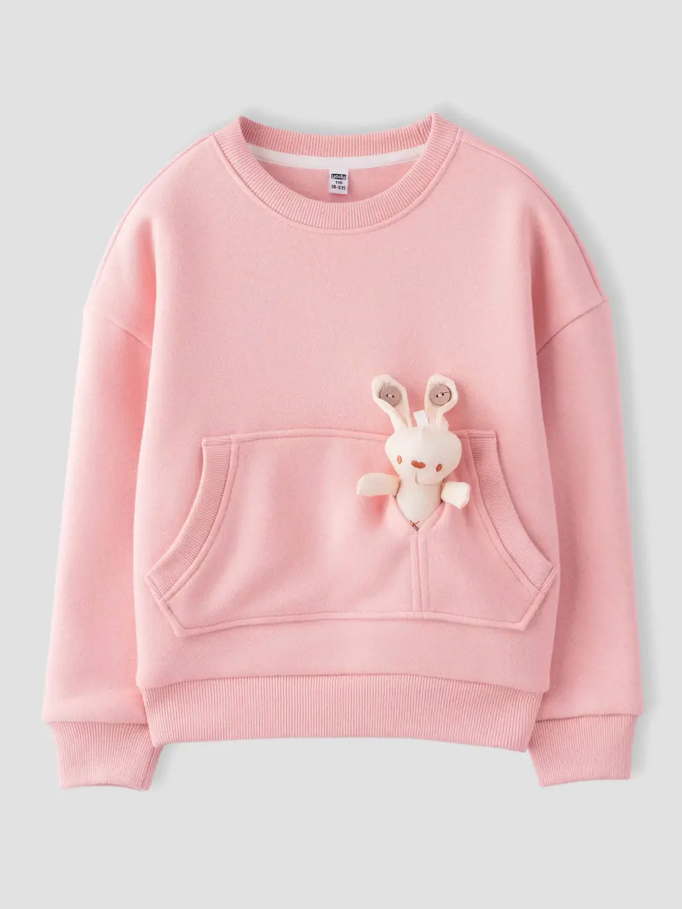 Áo Nỉ Túi Thỏ - HỒNG 056 - 110