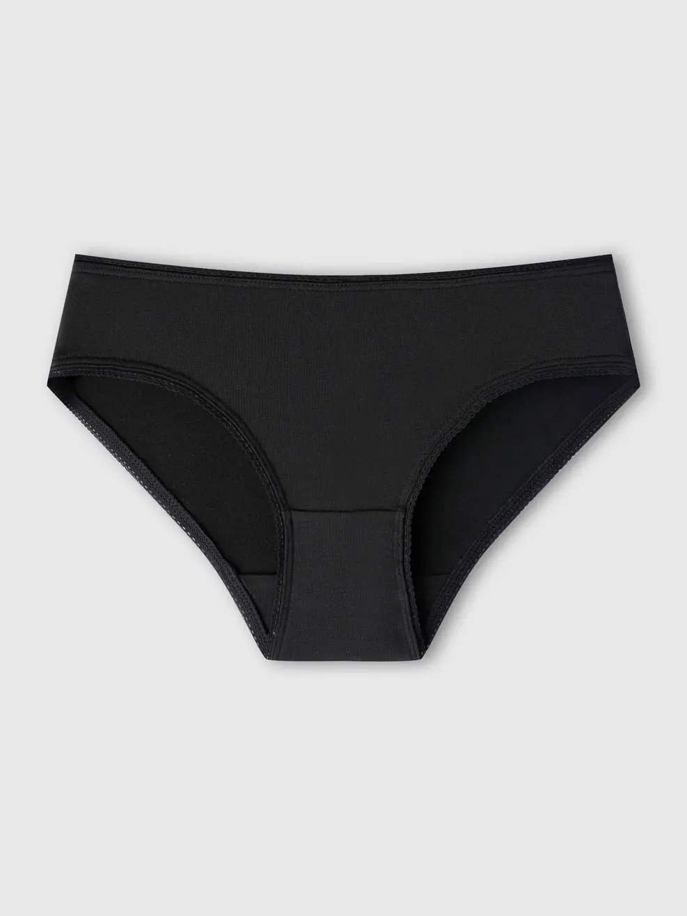 Quần Lót Nữ Cotton Modal Phối Ren Nhỏ Combo2 - ĐEN 002 - M