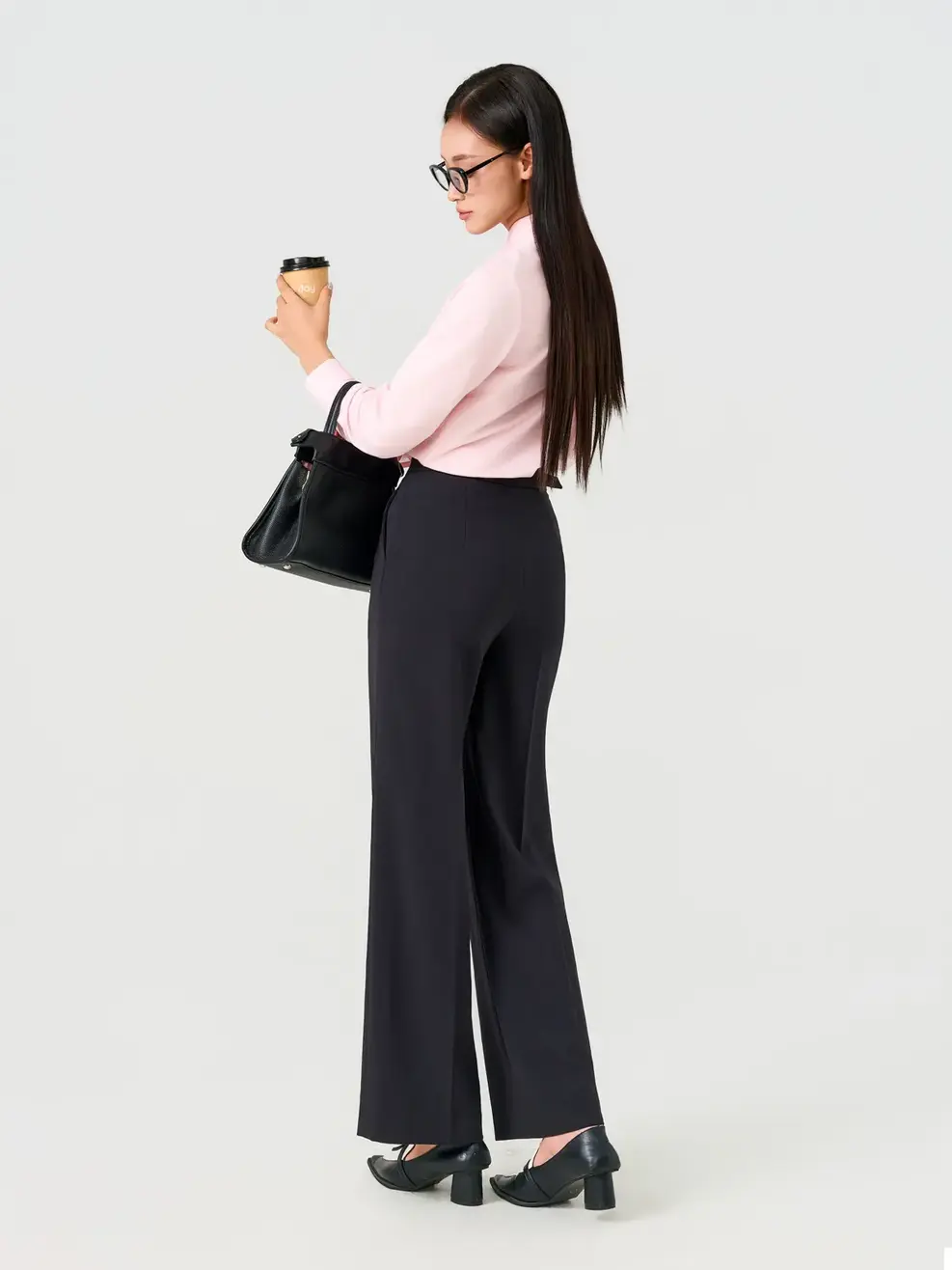 Áo Sơ-mi regular wrap knit essential - Hồng 154 - S