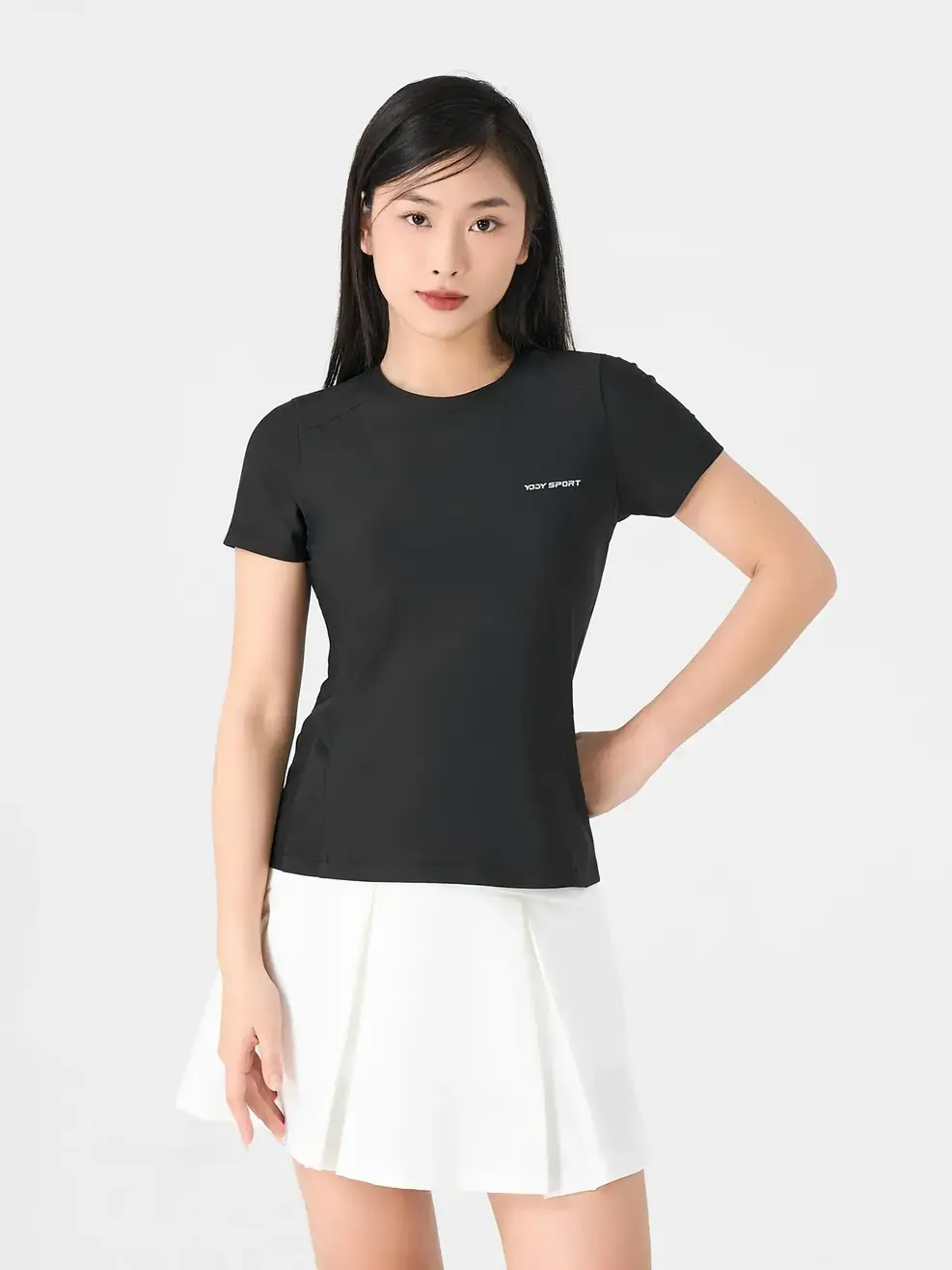 Áo Phông Nữ Yody Sport-STN7032 - Đen 003 - S