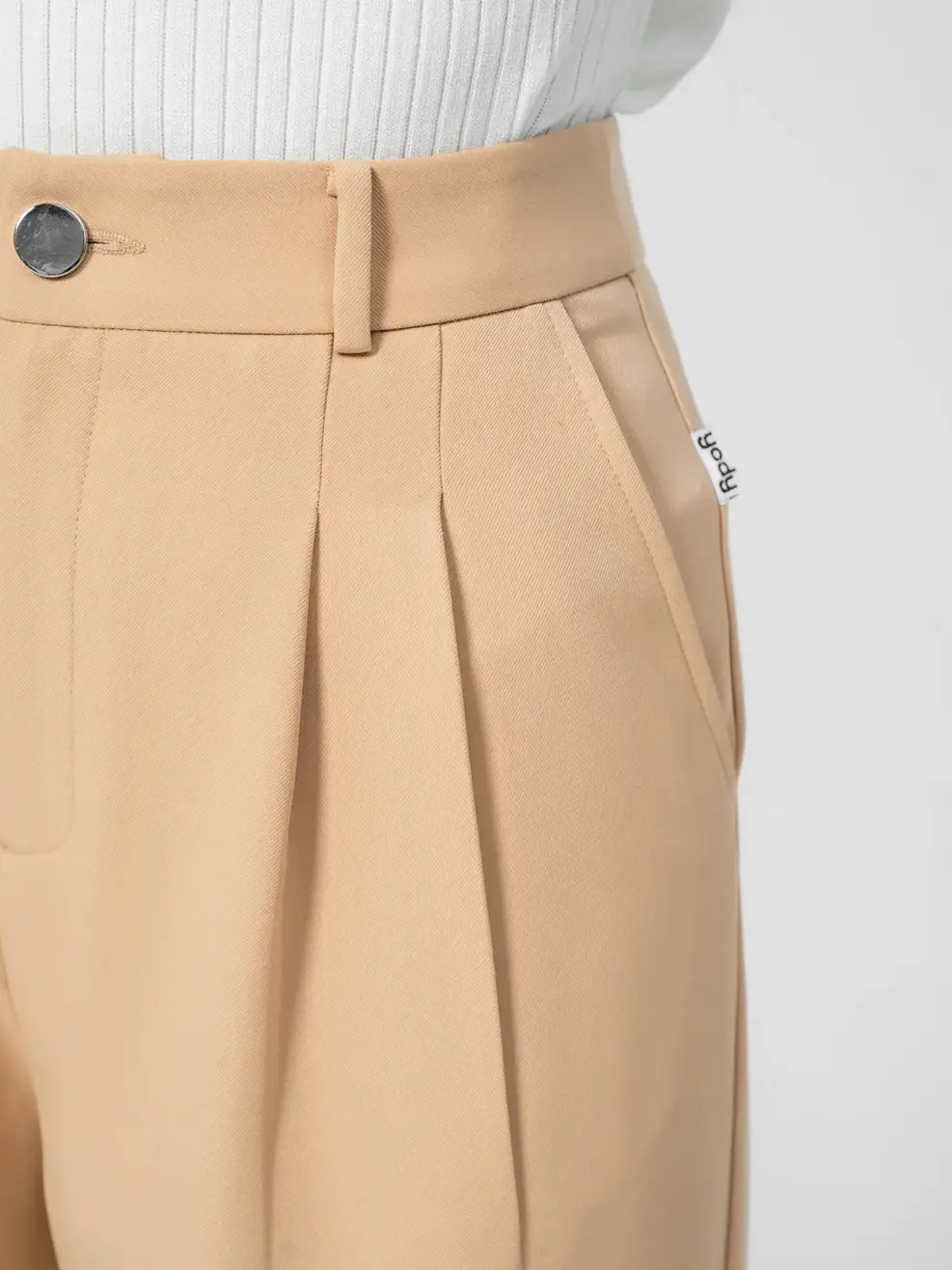 QUần tây nữ ống suông đứng 2 ly - Be