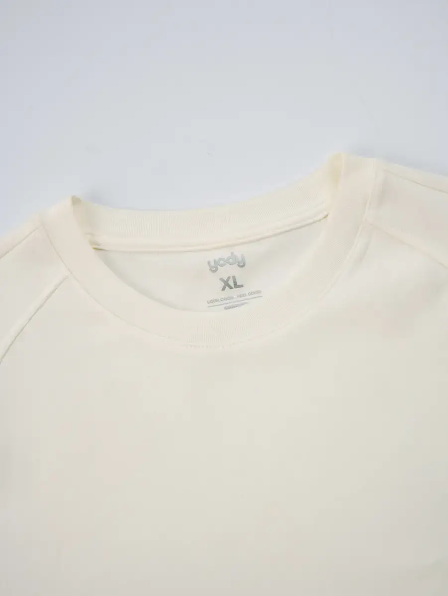 T-shirt Nam Regular Tay Raglan Giả - Trắng - M