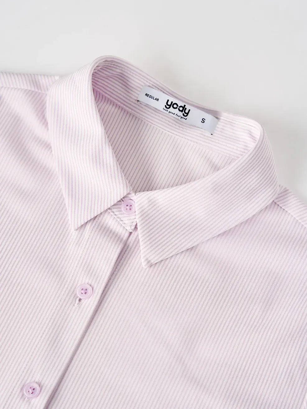 Áo Sơ Mi Tay Dài Nữ Knit Suông Kẻ (smn7176) - Kẻ Tím 042 - XL