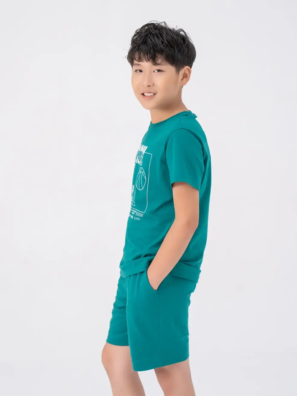Đồ Bộ Kid In Bask Et Ball Bci - Xanh Lá - 8