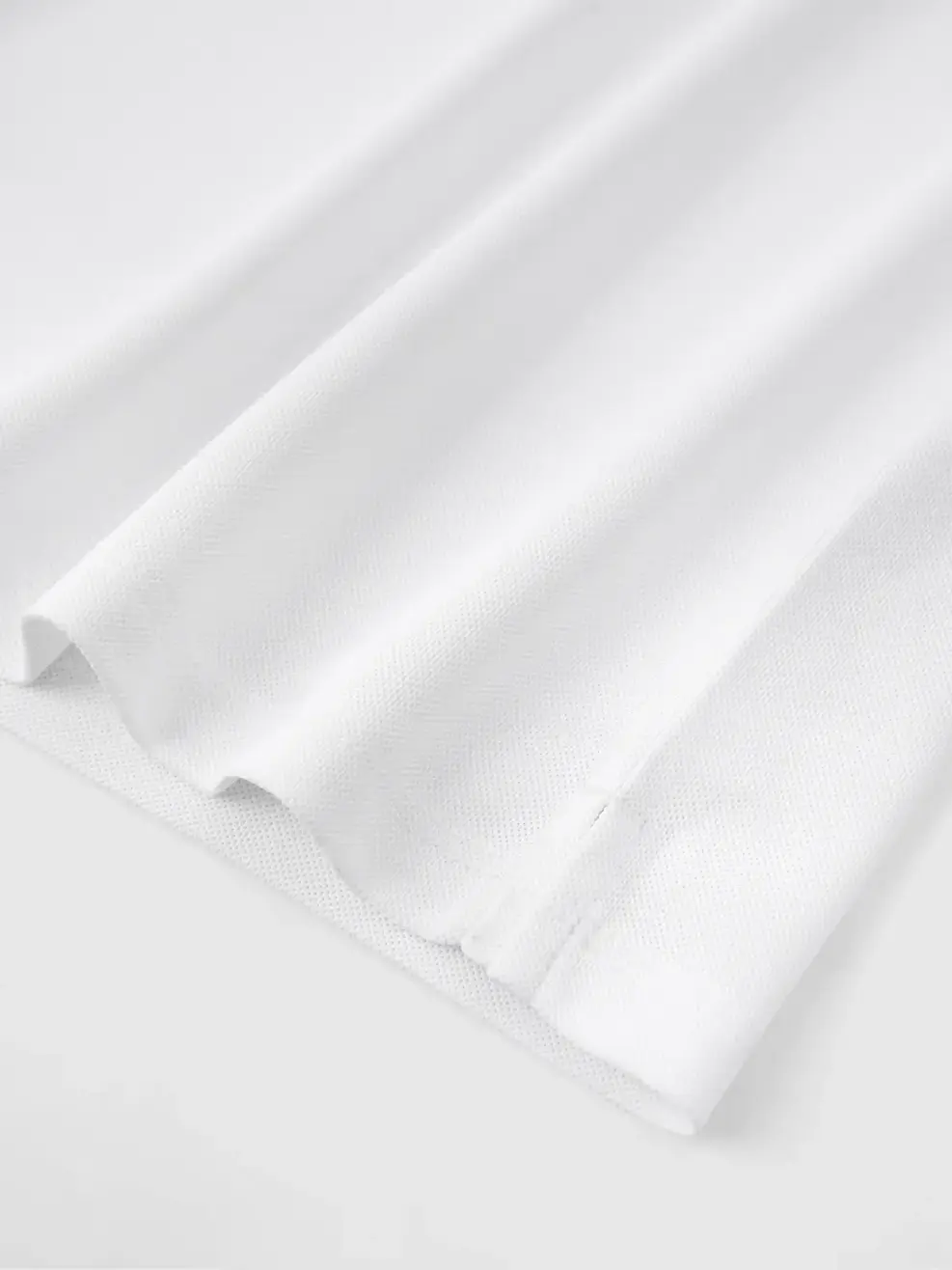 Áo Polo Kids Regular Cổ Ép Có Xẻ Tà - Trắng 001 - 104