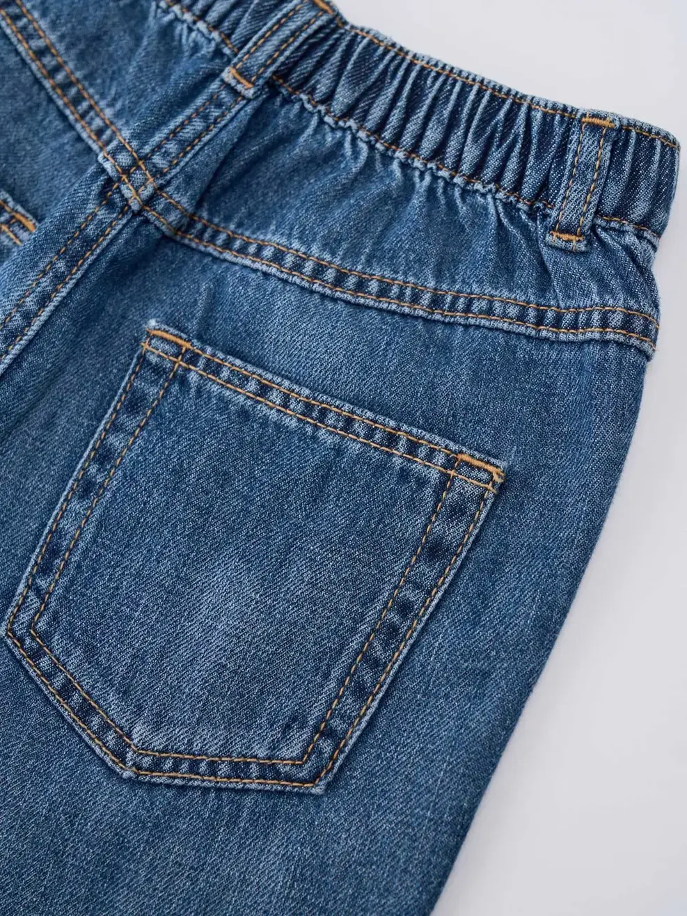 Quần Short Jeans Kid Xỏa Gấu - Màu chàm 002 - 122