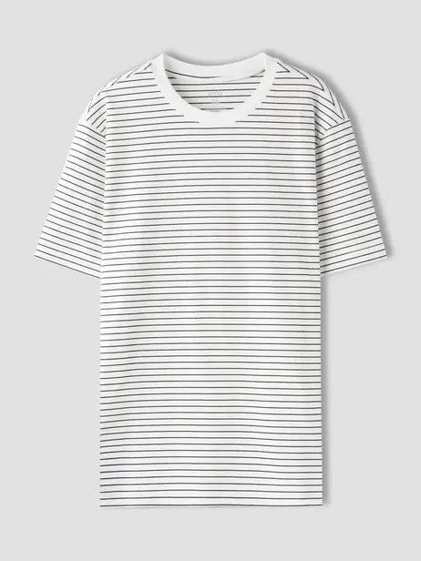 Áo Phông Nam Regular Họa Tiết Kẻ