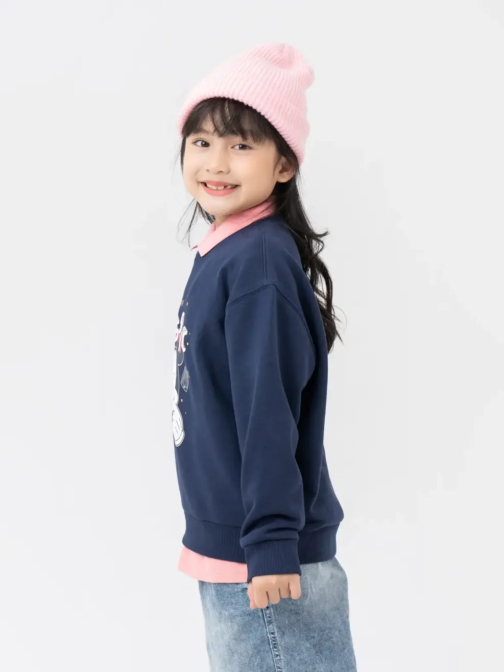 Áo Dài Kid Mickey - Navy - 2