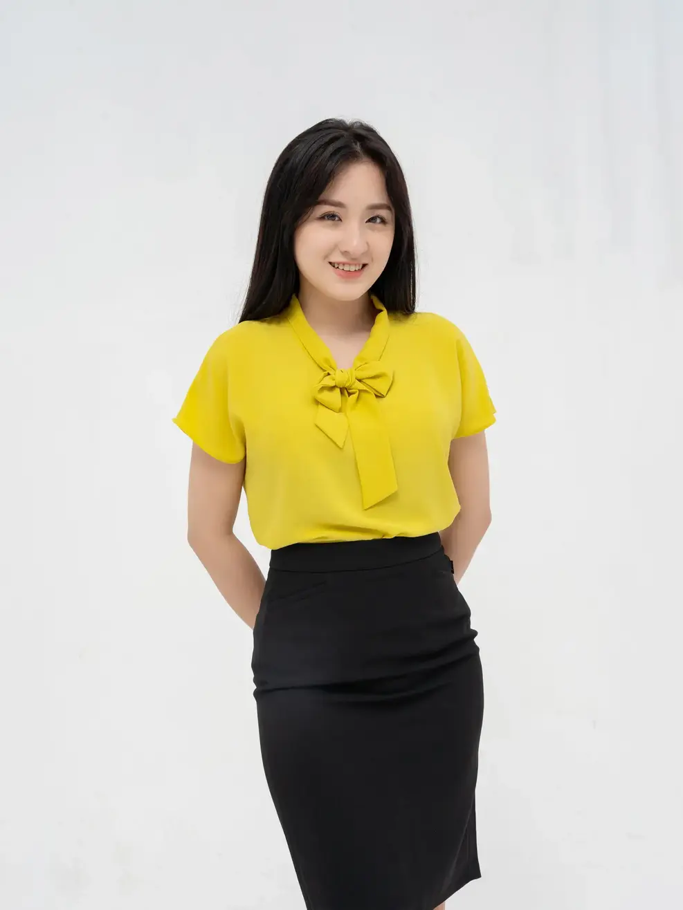 Chân ôm cơ bản túi vuông - Đen - S