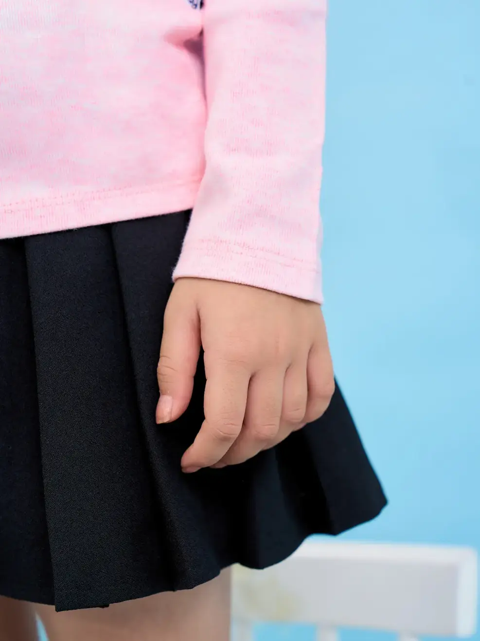 Áo thun kid cổ cao bèo ngực - Hồng - 2