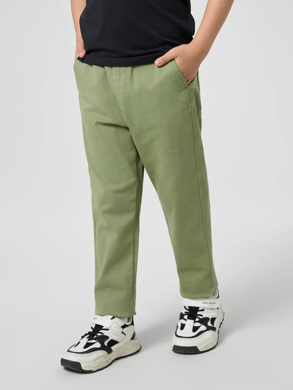 Quần Kaki Kid Baggy - Xanh - 4-5