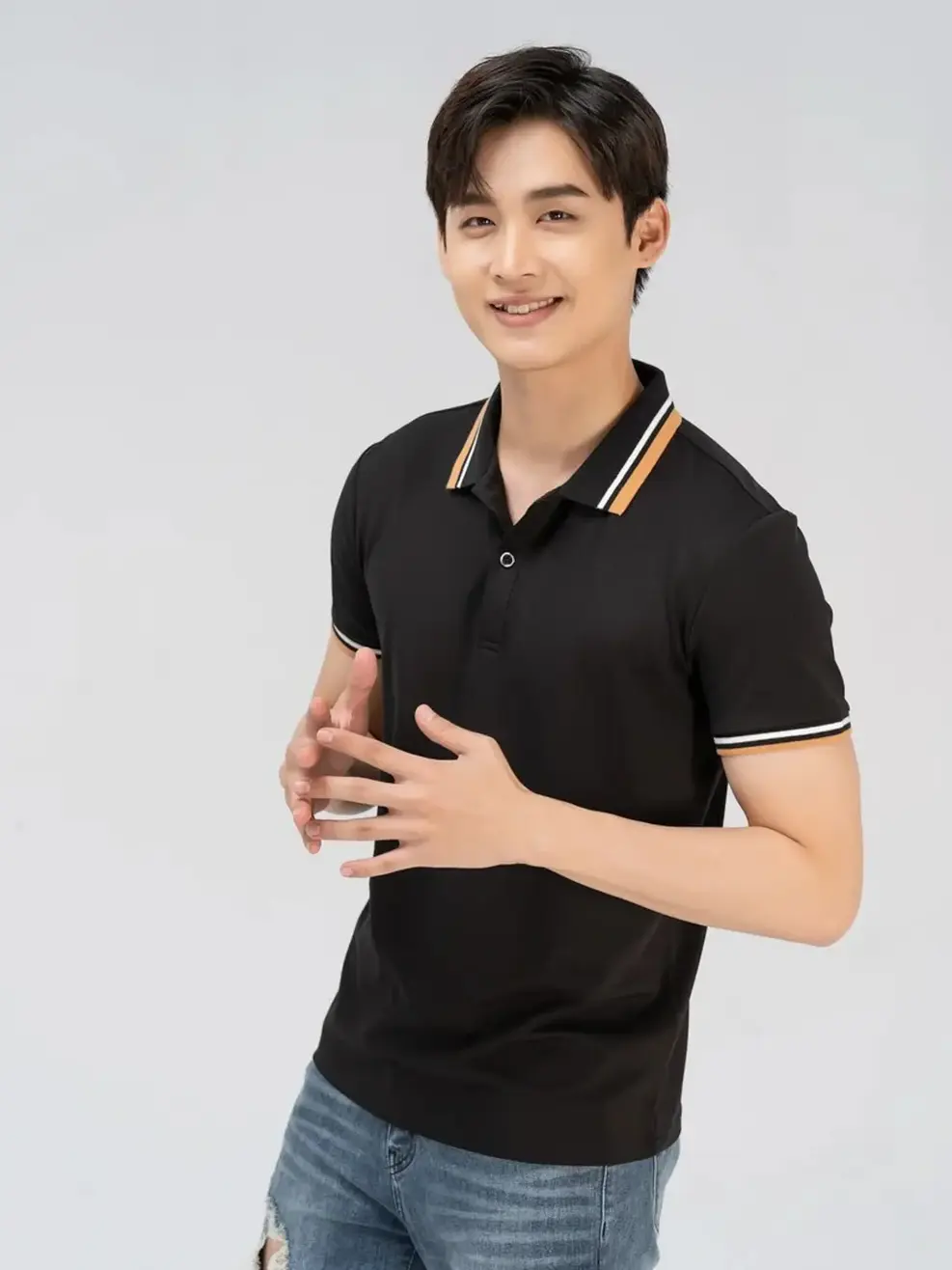 Polo phối bo 02 - Đen - M