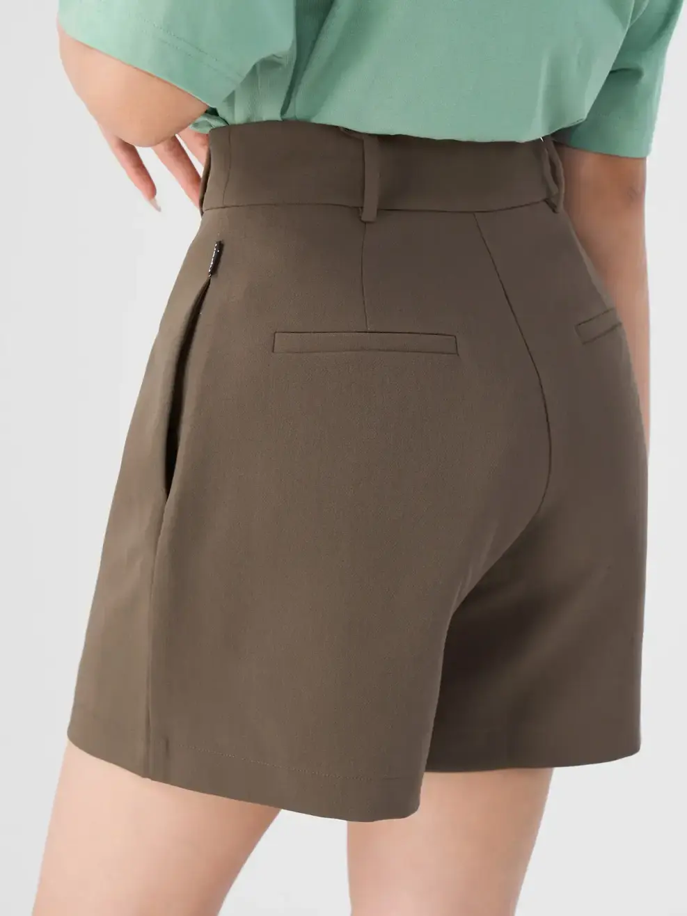 Quần Shorts Nữ Form Rộng (QSN7008) - NÂU ĐẬM 03 - S