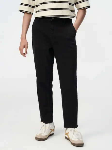 Quần Jeans Nam Baggy Đen Trơn