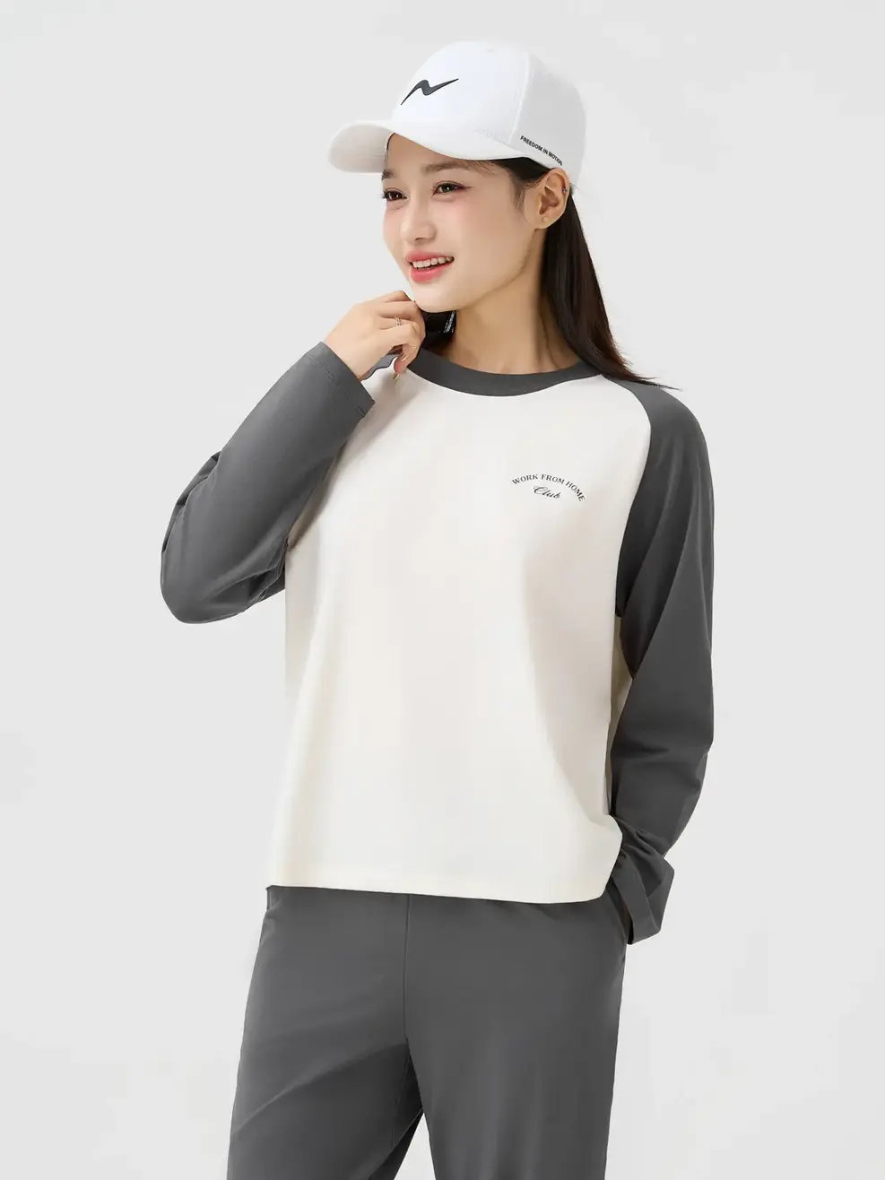 Bộ Đồ Nữ Mặc Nhà Phối Màu - Than chì 002 - S