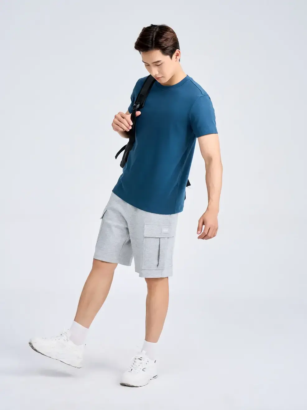 Áo Phông Nam Slimfit Thun Rib Cotton Mềm (TSM7188) - màu ngọc lam 040 - 2XL