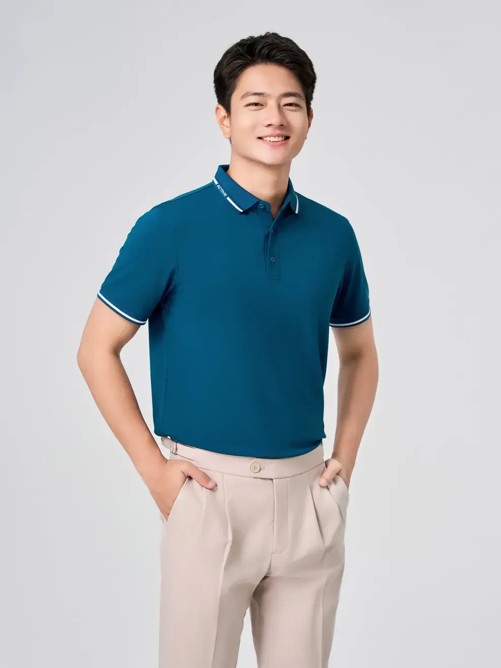 Áo Polo Ponte Roma Cool Dáng Suông - cổ vịt 043 - M