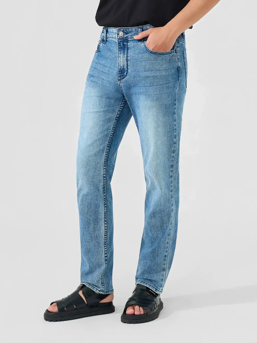 Quần Jeans Nam Regular Indigo  - Màu chàm 003 - 28