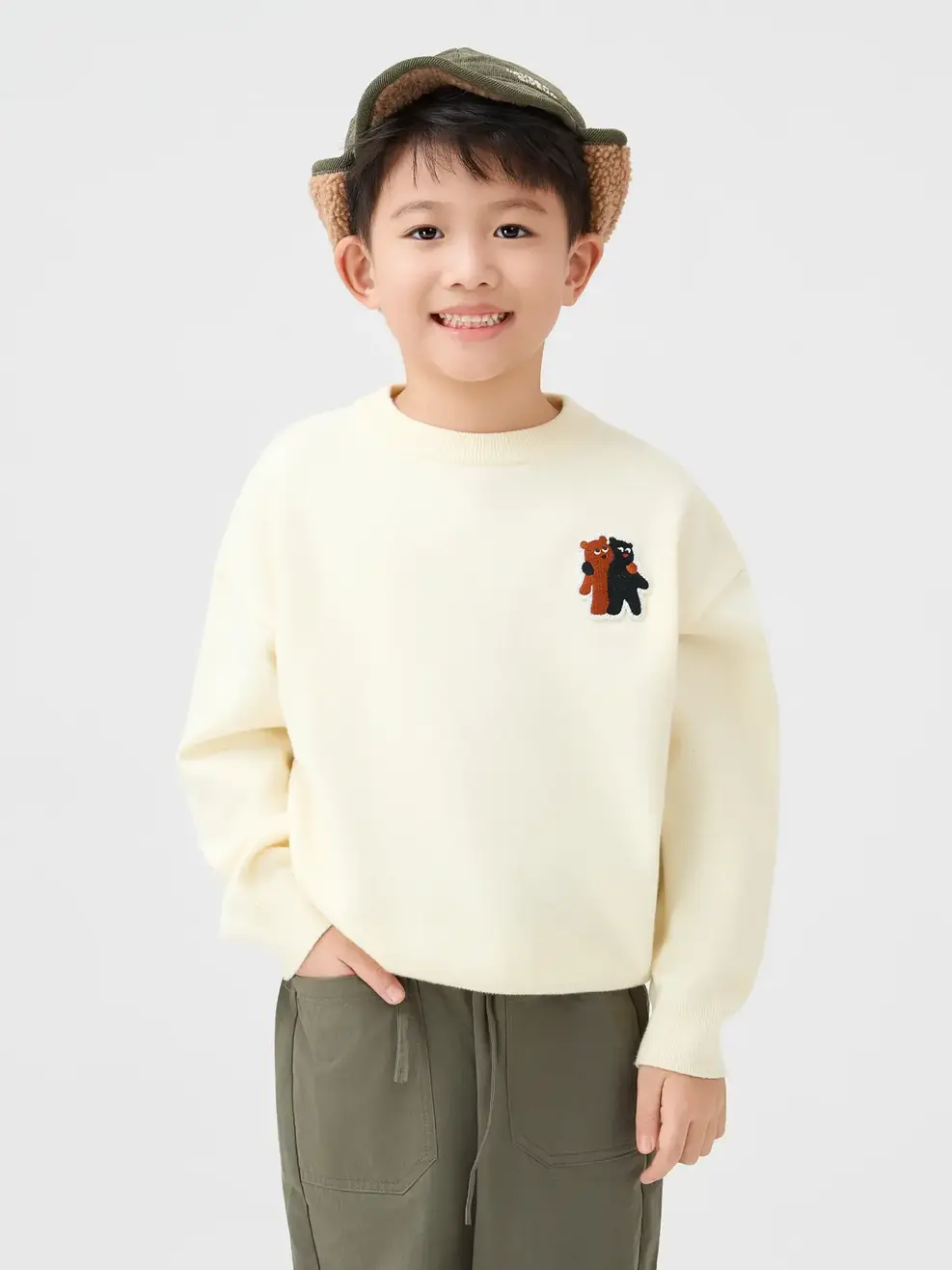 Áo Len Chú Gấu - TRẮNG 048 - 122