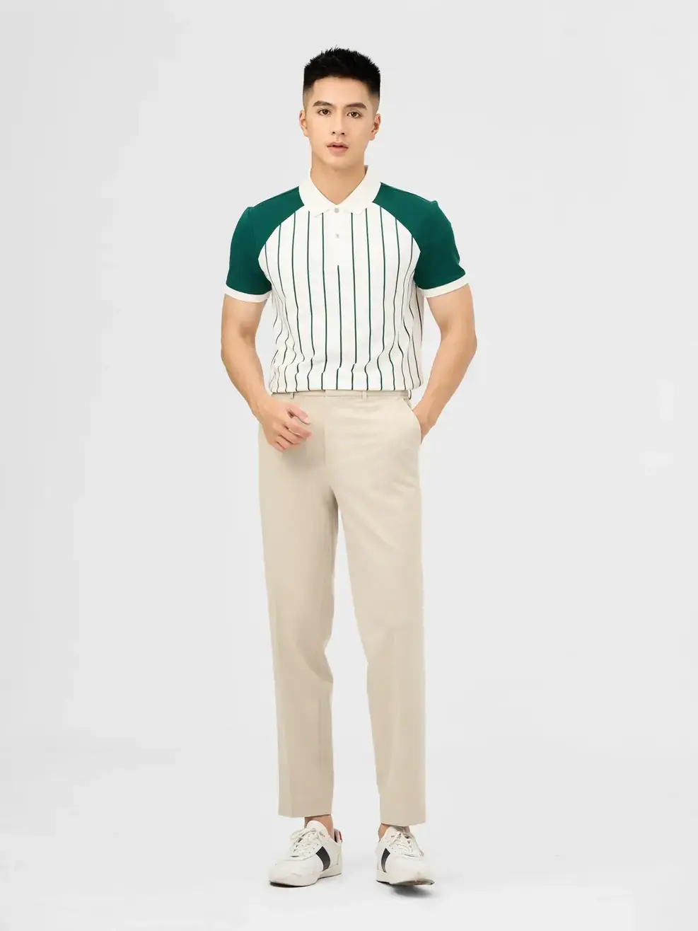 Quần Dài Âu Nam Cạp Chun Ốp (qam6049) - Be 031 - 29