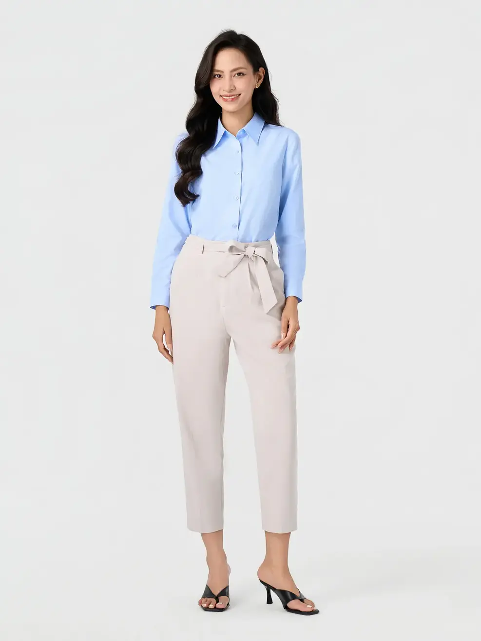 Áo Sơ-mi regular classic good essential - XANH DA TRỜI 103 - S