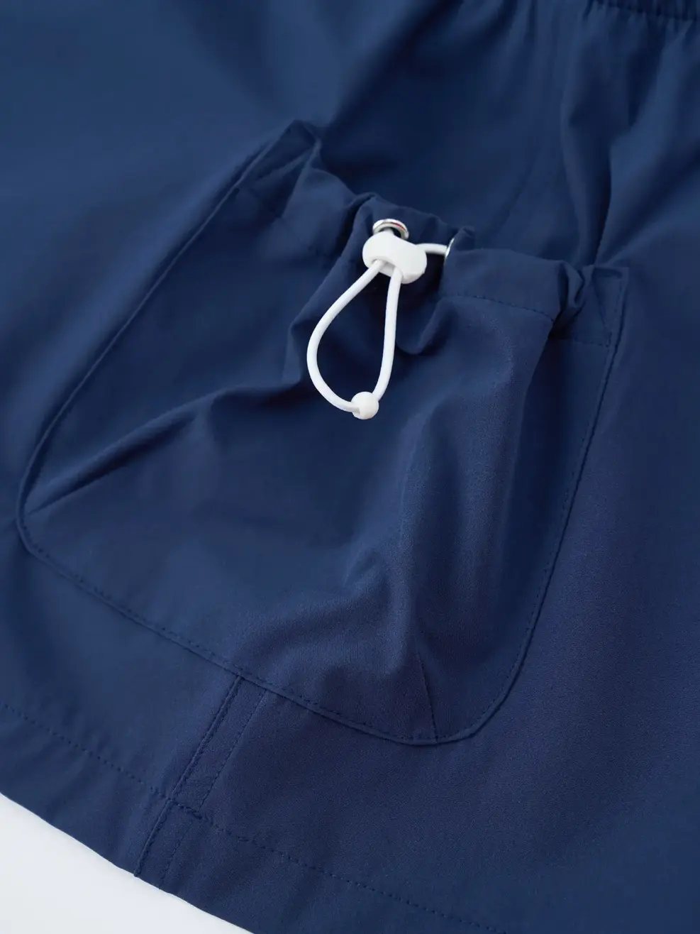 Chân Váy Kid Gió Phối Túi Rút Dây - Navy 005 - 2-3