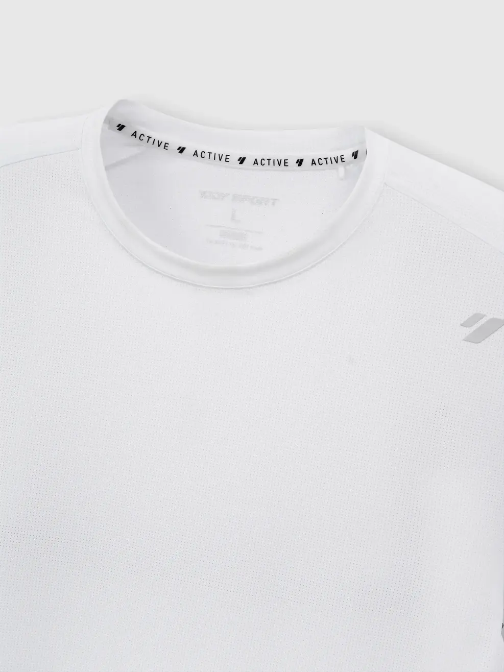 Áo Phông Thể Thao Melange Thoáng Khí  - Phối Màu Trắng 005 - M
