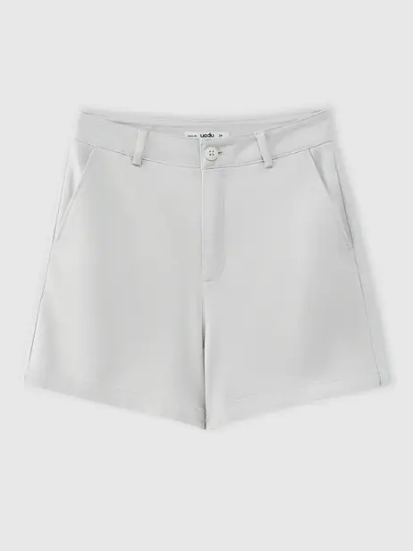 Quần Shorts Nữ Khaki Regular Stretch