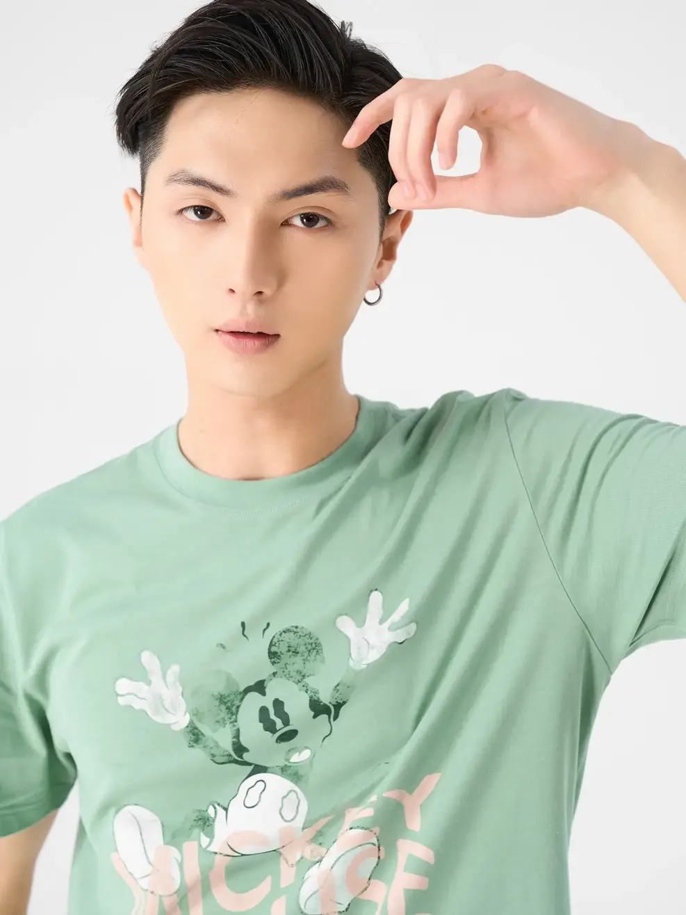 Áo Phông Nam Mickey Mouse 1 - Xanh đậu - M