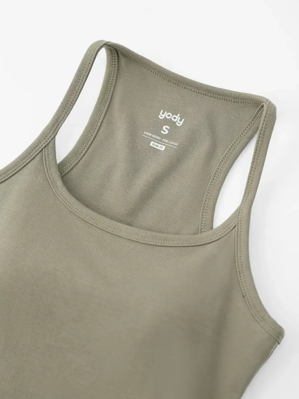 Áo Hai Dây Nữ Có Đệm Ngực - Xanh olive 027 - S