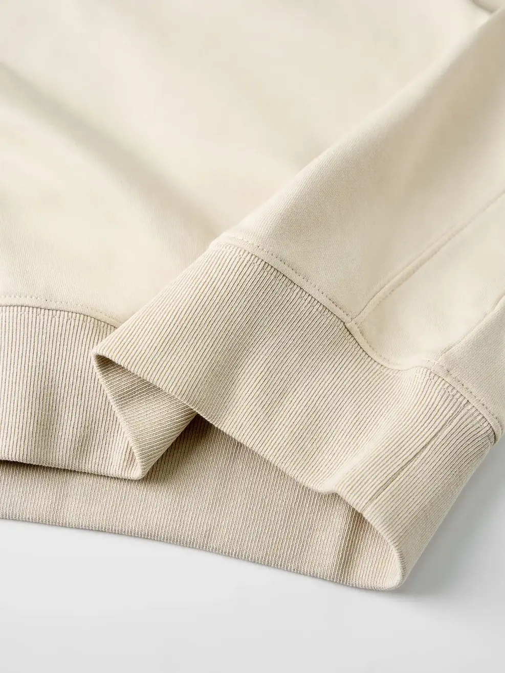 Áo Nỉ Dáng Ngắn In Chữ - Beige 058 - S