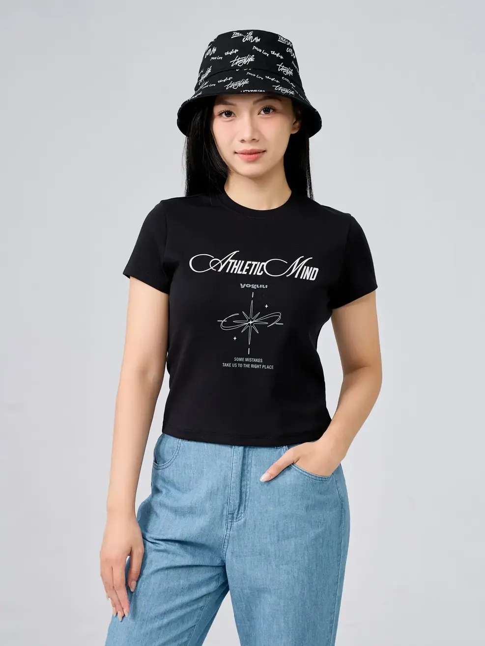 Áo Baby Tee Athletic Mind - Đen - S