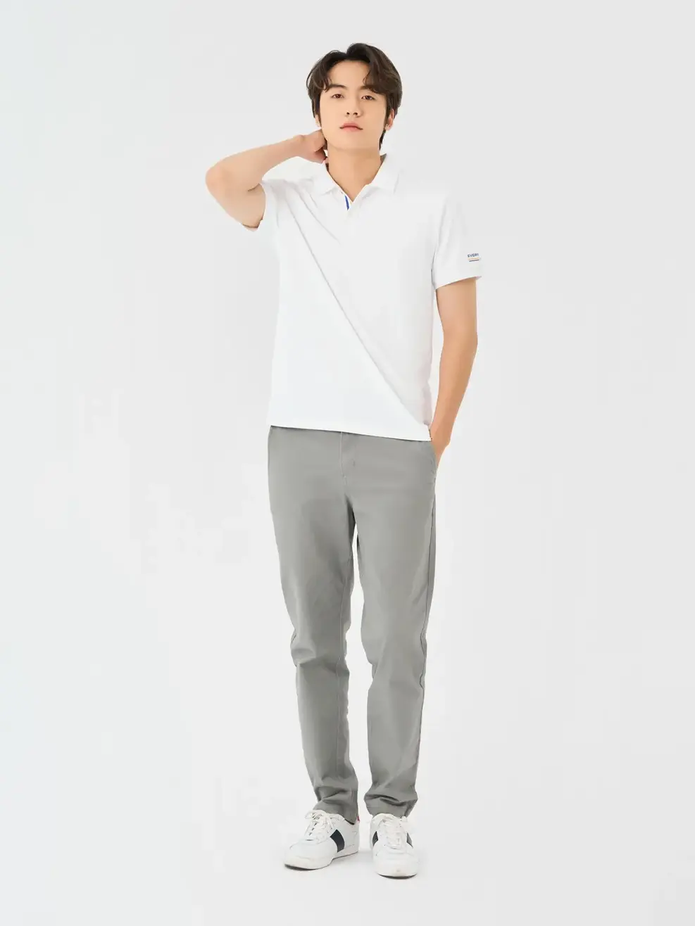 Áo Polo Nam Bạc Hà In Everyday Wear - Trắng - M