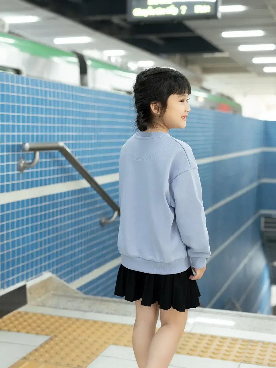 Áo nỉ kid Like star - Tím - 2