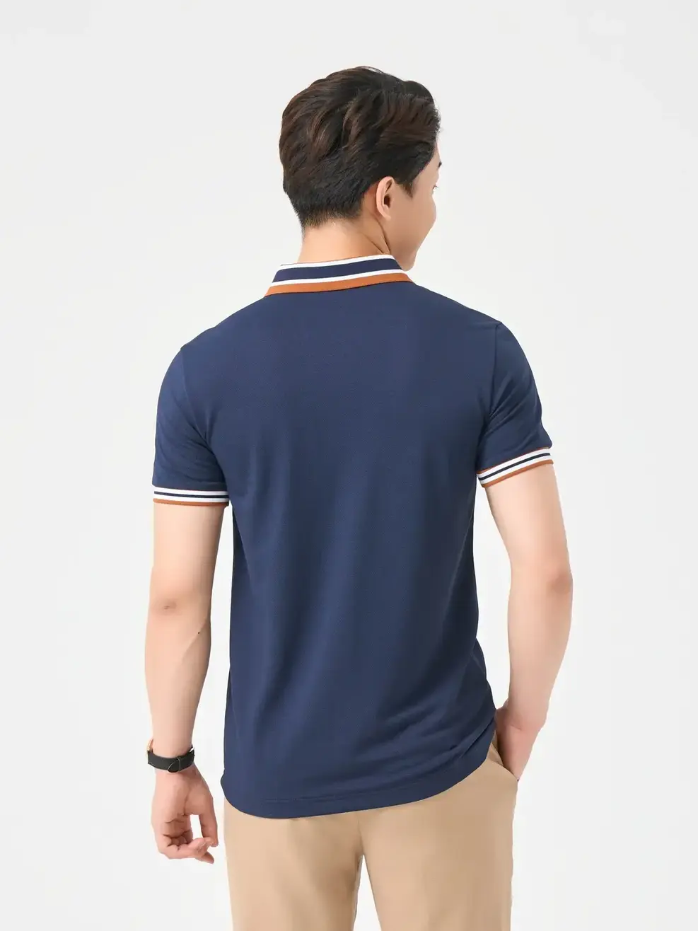 ÁO POLO NAM THÊU NGỰC - TÍM THAN 073 - M