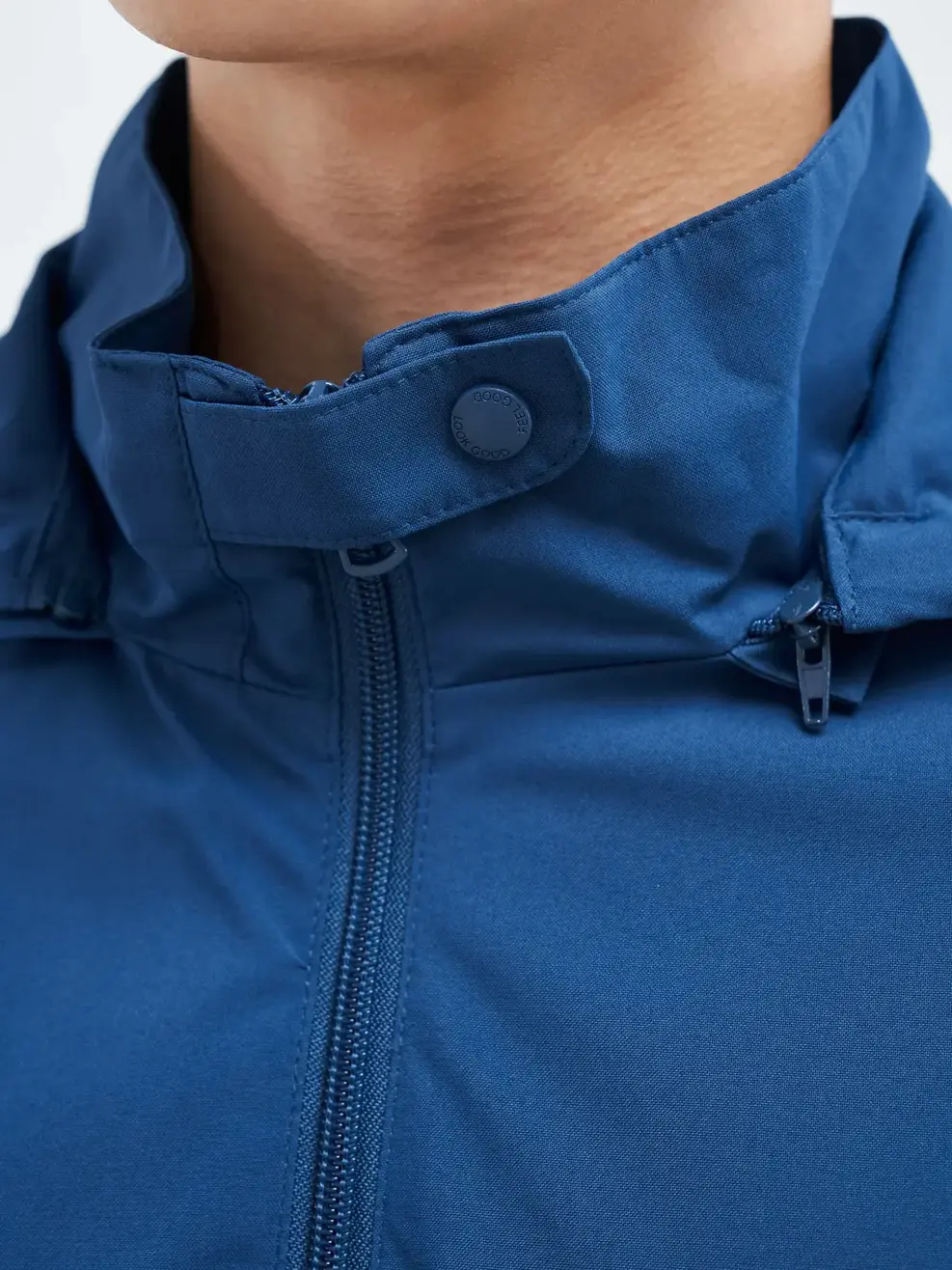 Áo khoác nam phối lưng - Xanh đậm - XL